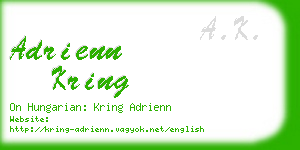 adrienn kring business card